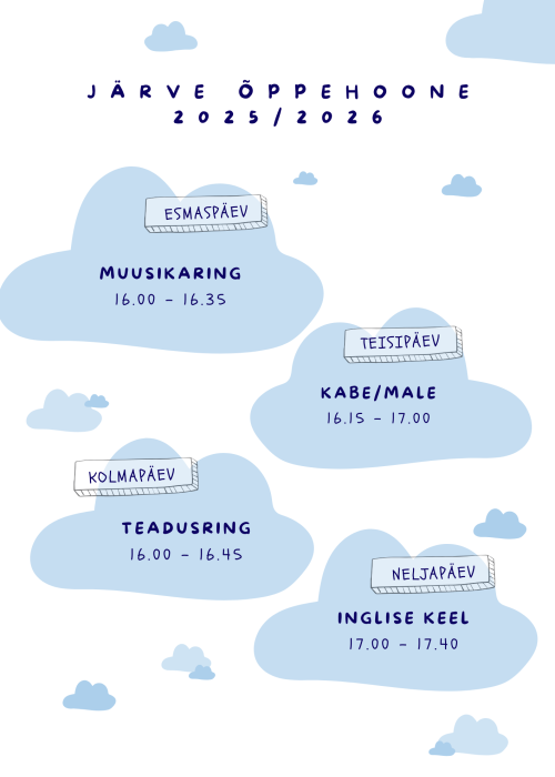 Järve huvitegevus 2025/2026 õa