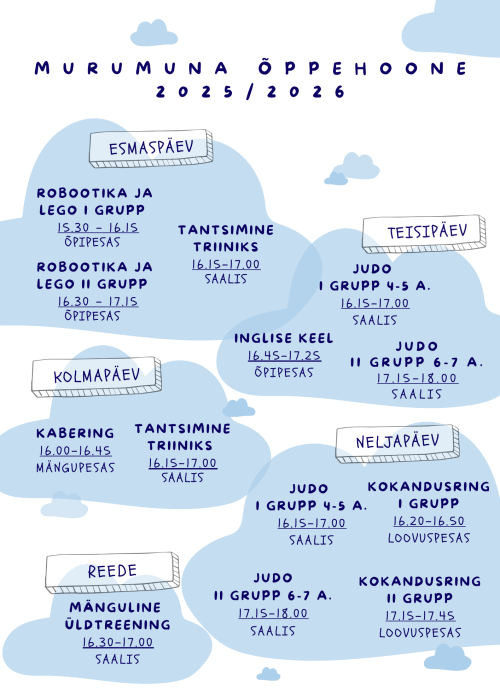 Huvitegevus Murumunas 2026